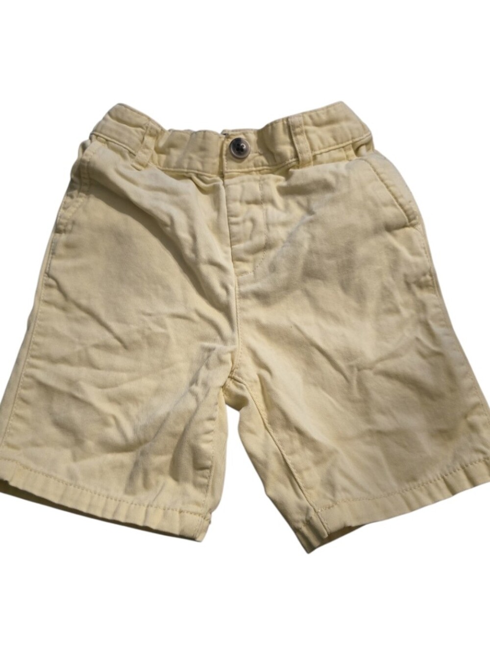 The Children's Place Light Yellow Chino Shorts Size 4T In EUC